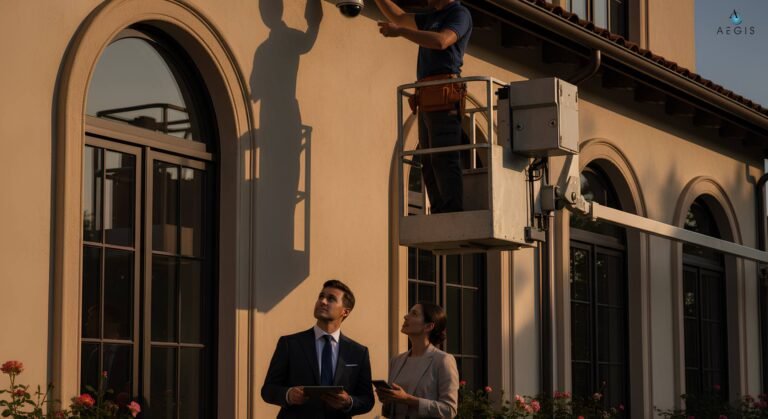 Installing surveilance equipment