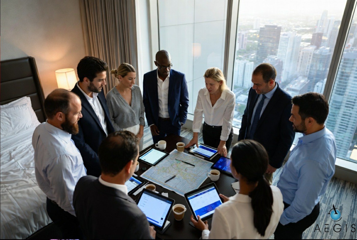 Personal protective cover planning the operation